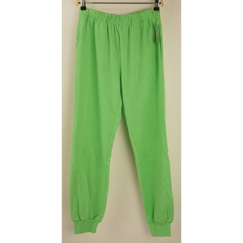 New BP. Women's XS Green Knit Cotton Blend French Terry Drawstring Jogger Pants